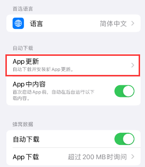 阳江镇苹果15维修中心如何让iPhone15APP自动更新